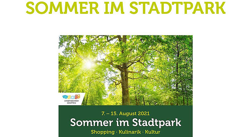 Stadtparksommer - Bussteigbelegung ZUM