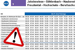 Teilaussetzung Linie 9 ab 30.06