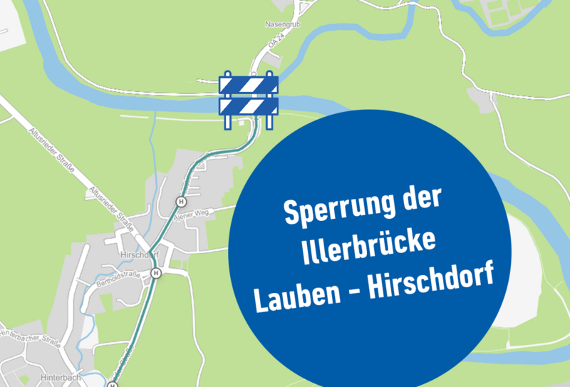 Brücke gesperrt: Änderungen für Fahrgäste aus Lauben