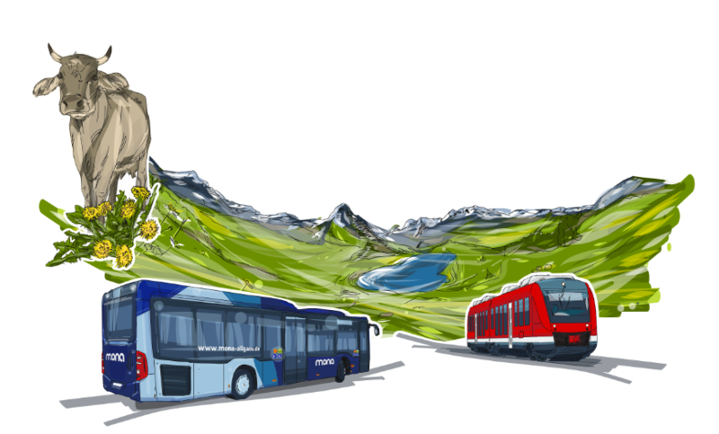 Oberallgäu Tages-Ticket Bus und Bahn als Handy-Ticket