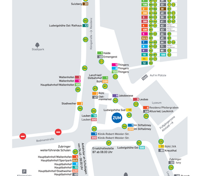 Sonderbussteigbelegung zum Aufbau der Allgäuer Festwoche
