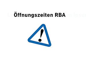 RBA Kundenzentrum ab 16.09 geschlossen