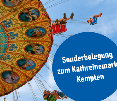 Kathreinemarkt Kempten 2025: Sonderbussteigbelegung am Zentrum