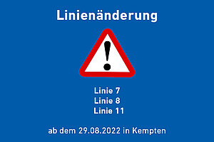 Linienausdünnung zum 29.08.2022