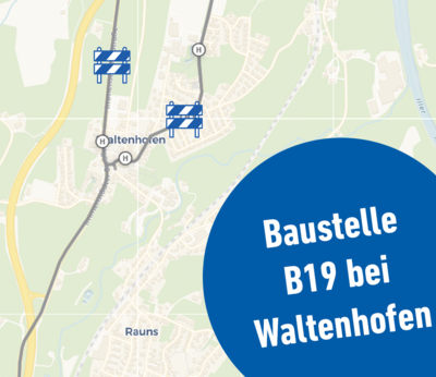B19: Umleitung Richtung Norden (Linien 64 & 65) ab 15.06.