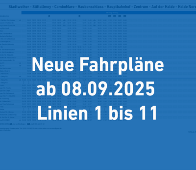 Die neuen Buslinien 1-11