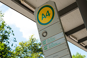 Geänderte Bussteigbelegung an der ZUM am 1. Juli 2017.