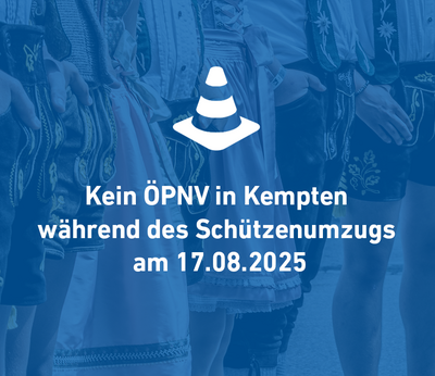Während des Schützenumzugs am 17. August wird der ÖPNV eingestellt