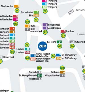 Die Zentrale Bus-Umsteigestelle Kempten: ZUM
