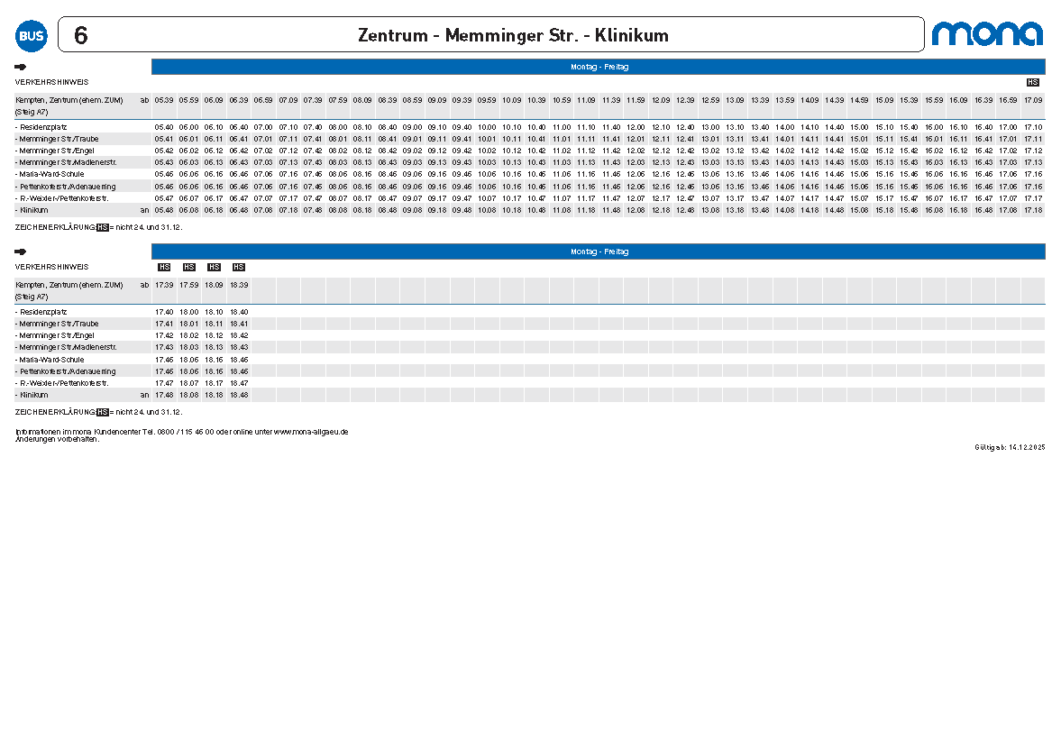 Linie 6 Seite 1