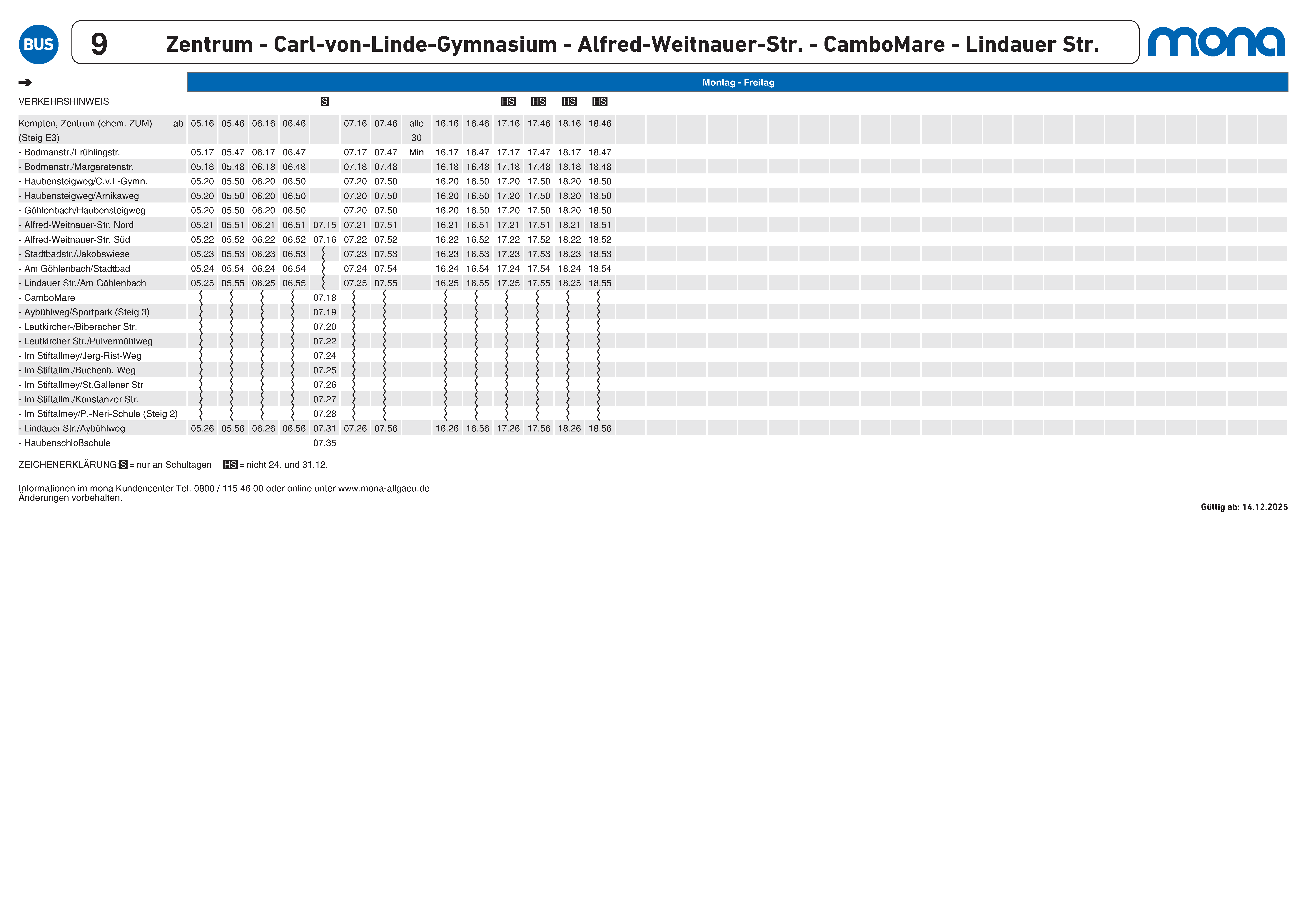 Linie 9 Seite 1