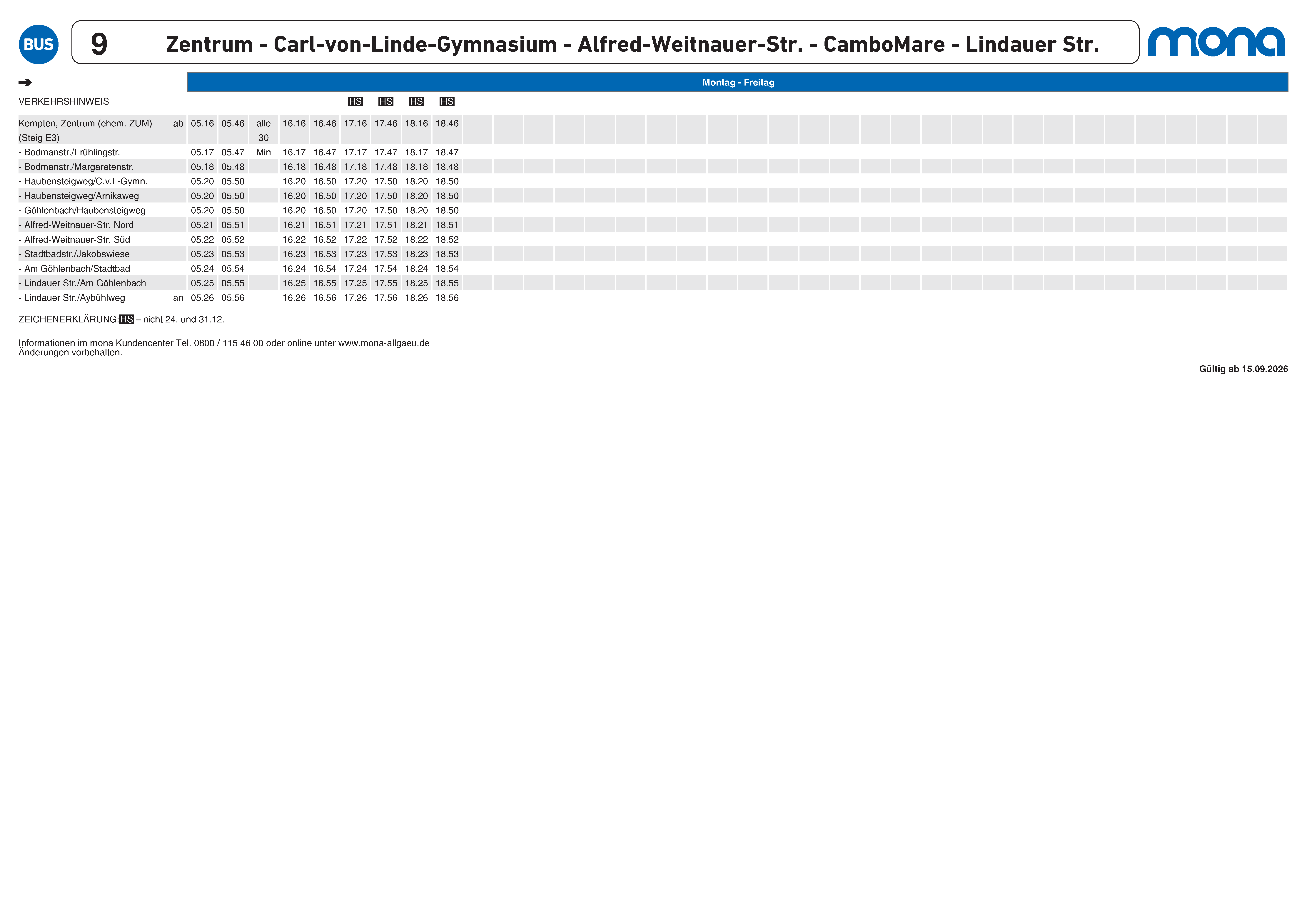 Linie 9 Seite 1