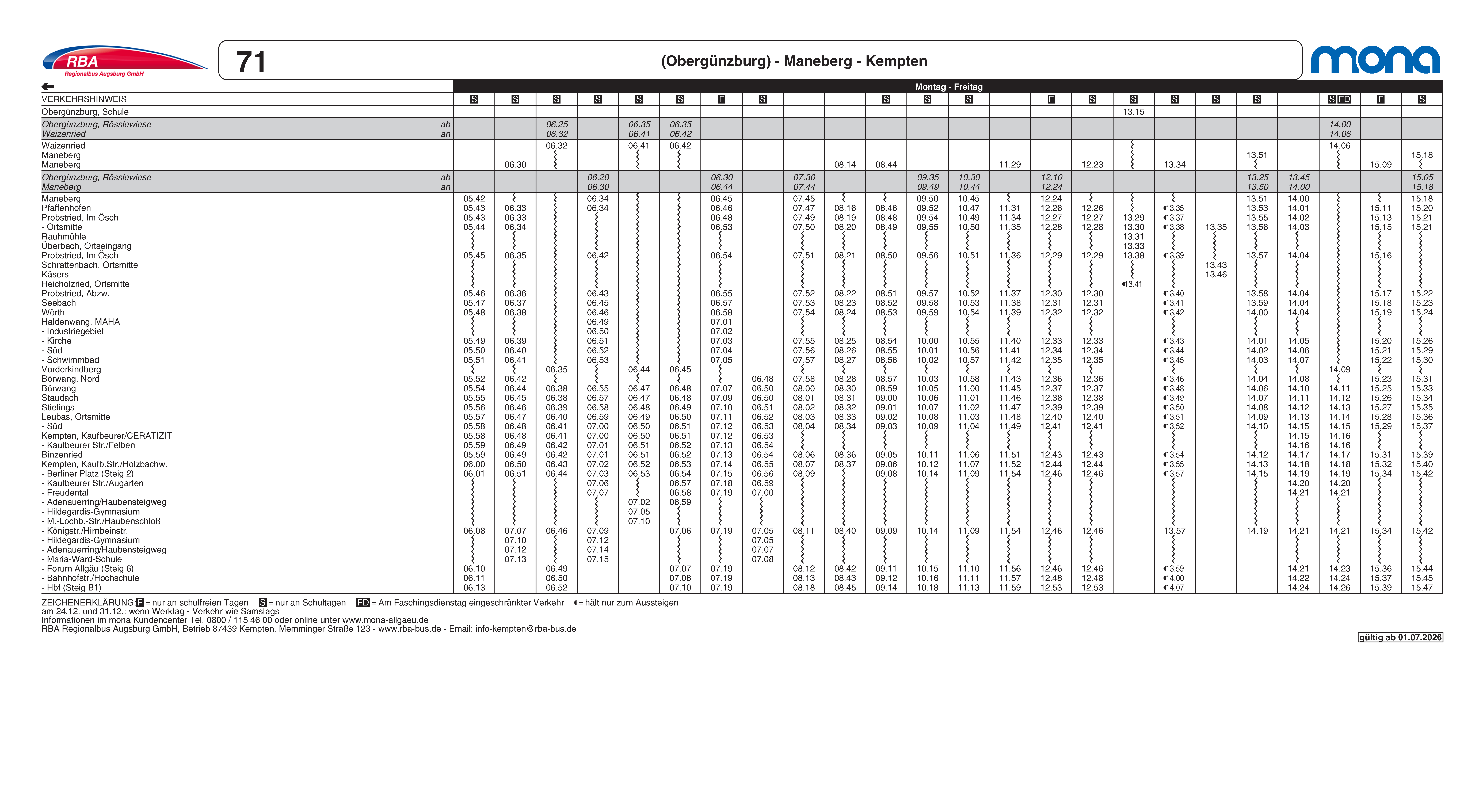 Linie 71 Seite 3