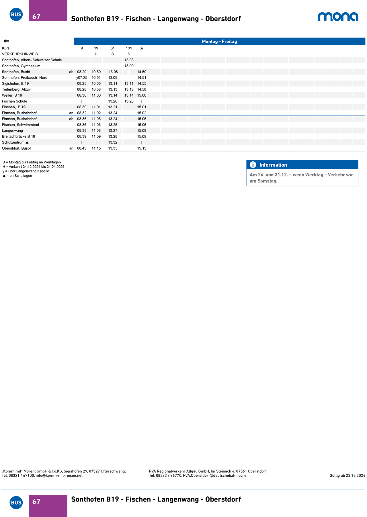 Linie 67 Seite 2