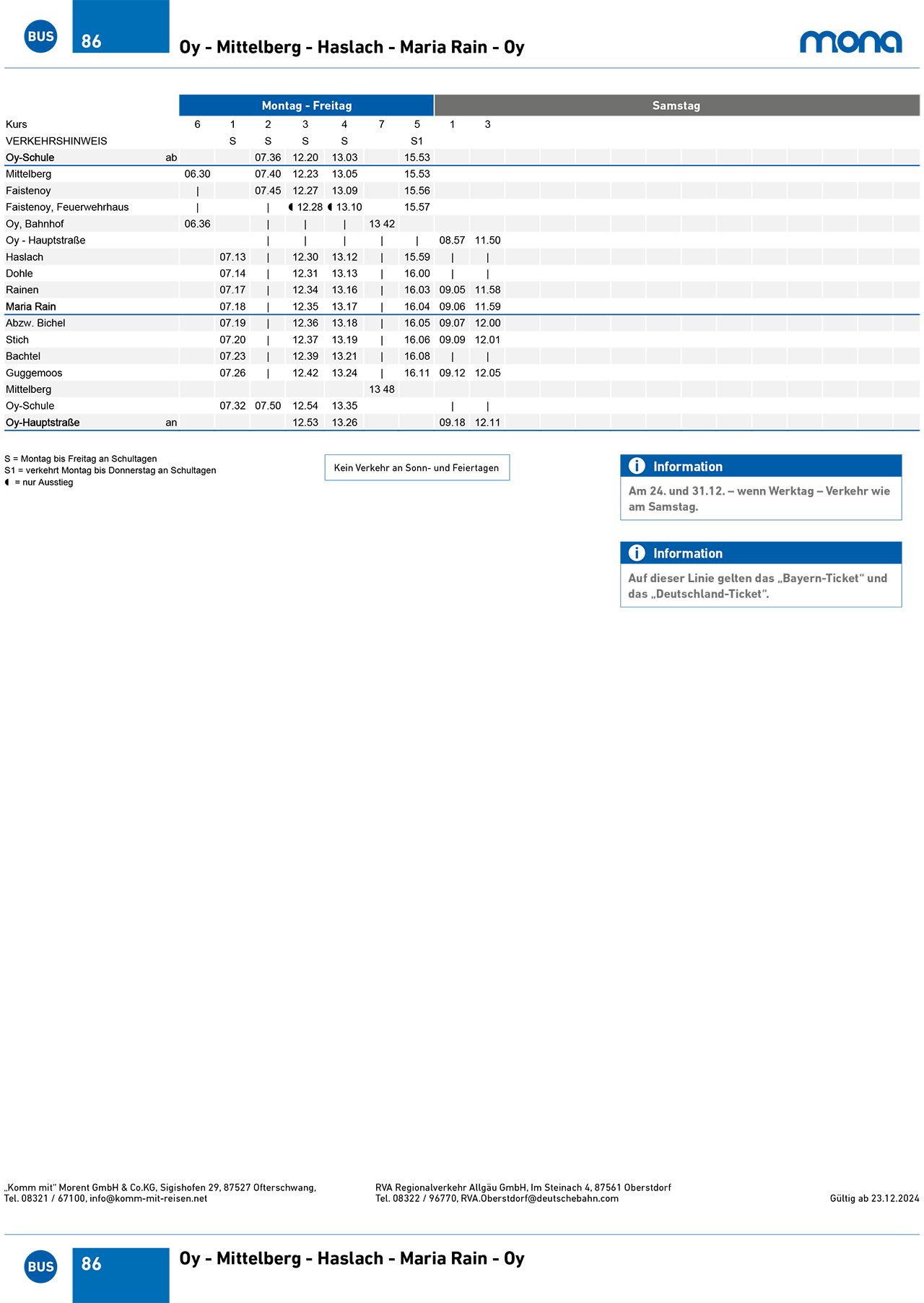 Linie 86 Seite 1