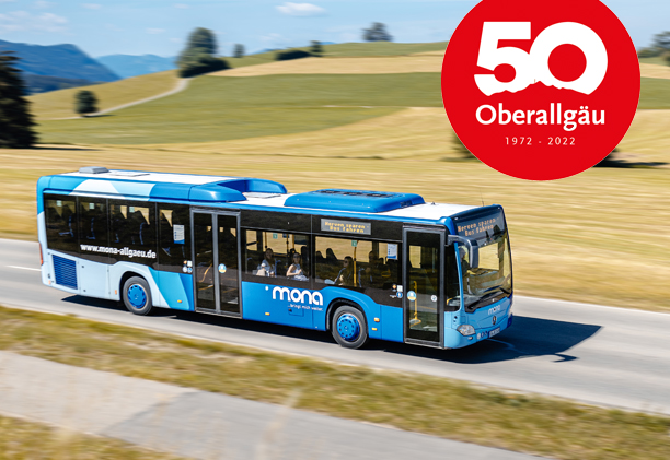 50-Cent-Jubiläums-Ticket: Für 50 Cent im Oberallgäu und Kempten Bus fahren