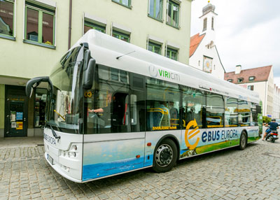 mona Verkehrsbetriebe testen den E-Bus