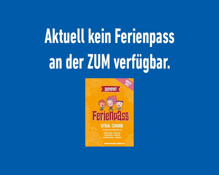 Keine Ferienpässe im mona-Kundencenter verfügbar