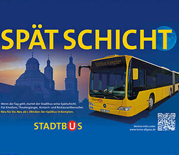 Mit dem SPÄTBUS bequem nach Hause