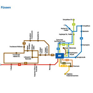 Linien-Netz Übersicht "Füssen"